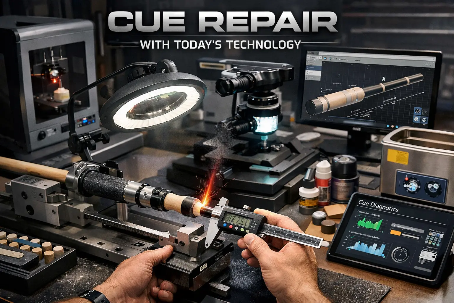 Cue repair work